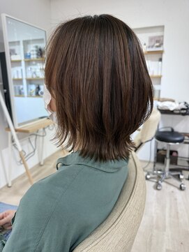 エメヘアデザイン ルイス(Aimer Hair Design Lewis) 縮毛矯正/くびれボブ/レイヤーカット/弘前市