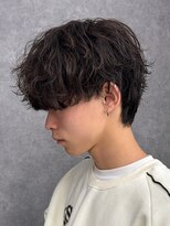 ツイストスパイラル波巻きパーマスパイラルパーマパーマメンズ