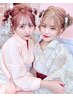 【夏祭り♪】浴衣アレンジ ※Instagram予約限定で着付けも可能