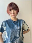 大人綺麗な小顔襟足スッキリショートボブ　30代40代50代