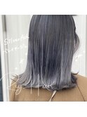 バレイヤージュシルバー