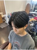 ナチュラル毛流れセンターパート