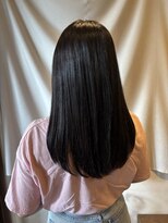 ココカラヘアー ニコ(cococara hair nico)&nbsp;ブルーブラック/髪質改善カラー/ロングヘア