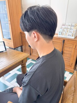 ノエ(noe) MEN’S HAIR/ブルーブラック/フェザーパーマ/栄k8