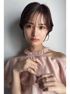 ミモザワークス(Mimosa Works) 大人ショートボブ丸みショートカットマッシュショート 前髪あり