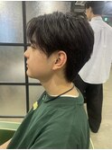 フェザーショート/MEN'S/リバースセンターパート/松戸駅