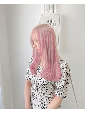 ミュー(Mu) デザインカラー ミルクティーベージュ ペールピンク