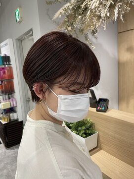 アヴァンス 京橋店(AVANCE) ショートヘア×チェリーレッド