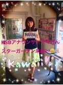人気女子アナウンサースタイル◎ツヤピンクカラー^_^