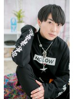 ミック ヘアアンドメイク アップ 駒込店(miq Hair&Make up)&nbsp;チャコールグレー透明感ツーブロックショートa1