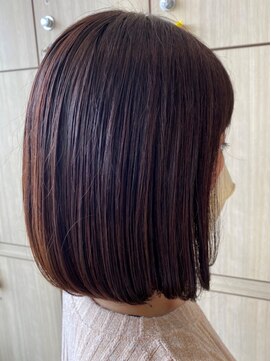 エス ハート オブ ヘアー 名東店(Heart of HAIR) 【ES 佐藤】 Spring Style #08 艶髪内巻きナチュラルボブ