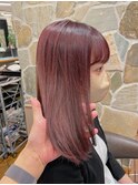 ピンクブラウン/イルミナ/AVEDA/艶感カラー/大阪/梅田/茶屋町