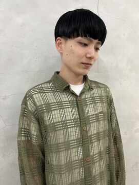 エンドリンク(endlink) 黒髪マッシュスタイル