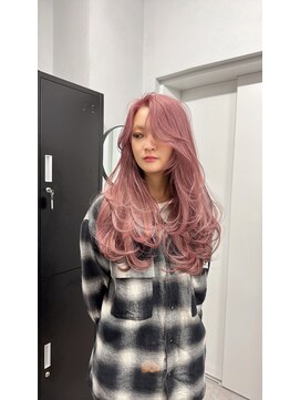アット(at...) ハイトーンピンク　レイヤーカット