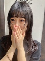 ラウンジ モリオ イケブクロ(Lounge MORIO Ikebukuro) 前髪ぱっつんフェイスレイヤーミディアム/フェイスレイヤー◯