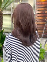 ナカオコアフュール(NAKAO COIFFURE)&nbsp;チョコレートブラウン　セミロング　艶カラー　レイヤーカット