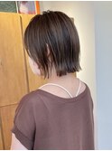 ボブ/切りっぱなし/ウエットヘア/オリーブベージュ立川20
