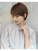 20代30代大人ショートボブx小顔ウルフカット丸みショート