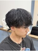 メンズヘア シャドウパーマ