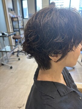 アローム(alom) ホワイトグレージュ/デジタルパーマ/チェリーブラウン/茅ヶ崎