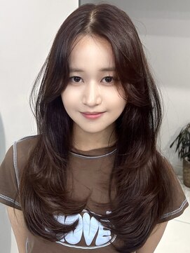 ヴェイン 渋谷(vain) 秋カラーオレンジブラウンレイヤーカット