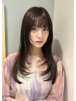 トリッカ シブヤ(TRICCA SHIBUYA)&nbsp;ロングレイヤー/顔まわりレイヤー/透明感カラー