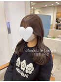 美髪/チョコレートブラウンで艶々ヨシンモリ♪
