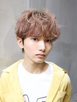 ルーツ(ROOTS)&nbsp;ハイトーンからのくせ毛風パーママッシュショート