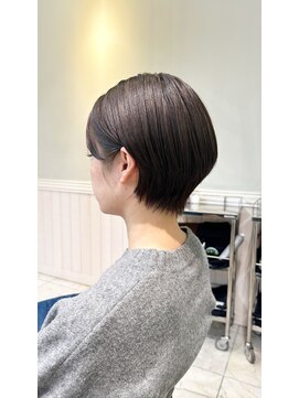 リディー(Lidee) 耳かけショートオリーブグレー