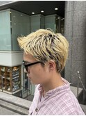 メンズスパイキーショートメンズパーマピンパーマ