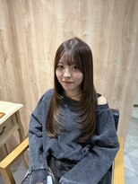 ペグ(Peg)&nbsp;韓国ヘアレイヤーカット大人可愛い髪質改善オリーブグレージュ