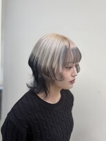 ラウル(Laulu)&nbsp;着物ヘア/ダークアッシュ/ミディアムレイヤーカット/佐倉