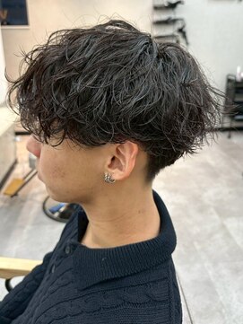 スターズレイ 本川越(STARS ray) マッシュ ニュアンスパーマ 波巻きパーマ 刈り上げ メンズパーマ