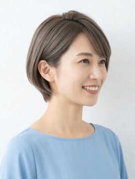 と和×美髪クリニック 巣鴨店 【透明感】アッシュグレージュ×洗練ショートボブ