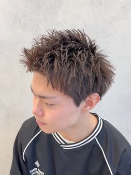 ルースト 南堀江店(ROOST) MEN'S/リバースセンターパート/ニュアンスパーマ/南堀江