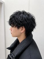 コア(CO:A)&nbsp;シャドウパーマ　メンズシースルーマッシュニュアンスパーマ韓国