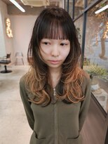 アンドスタイル(&style) 【TSUJI】レイヤーカット デザインカラー 前髪 顔まわり