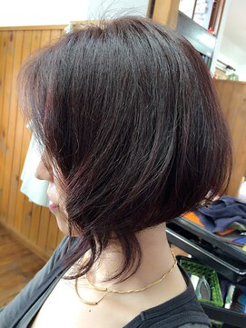 ニコ (Hair Salon Nico) 前下がりアシメトリーボブ