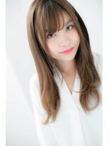 ローレン(LOREN)&nbsp;＊LOREN＊ハニーヘアグレージュニュアンスカール小顔ロング