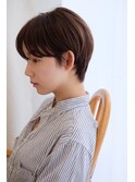 大人かわいい丸み。サイドグラデーションでハンサムショート