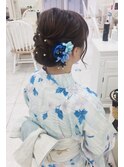浴衣にも合うルーズアップ＊