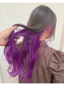 シェリ ヘアデザイン(CHERIE hair design) インナーショッキングパープル☆