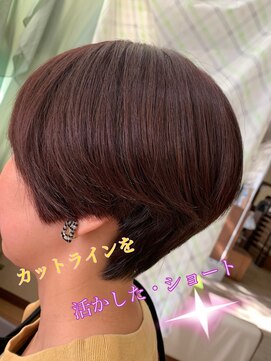 インプレス ちとせモール店(impres) カットラインを活かしたショート（＾＿＾）☆