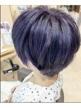 オレンジ 十三店(ORANGE) ブリーチ必須！ダークパープルアッシュ