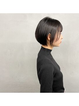 タグ(#tag) #暗髪×ノンスタイリングショートボブ