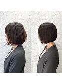 癖毛も綺麗にまとまるショートヘア　銀座駅