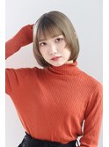 ラベンダーブラウン×お洒落ボブ