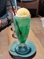 エルノア 小田急相模原(L;noah)&nbsp;カフェに行くのが好きです。このクリームソーダは最高です！