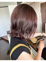 ヘアサロン フラット(Hair salon flat) パーマミディ☆ピンクベージュ