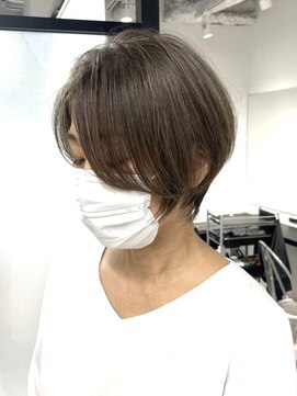 GBG 自由が丘 くびれショートボブ40代50代グレイカラー白髪染め白髪ぼかし
